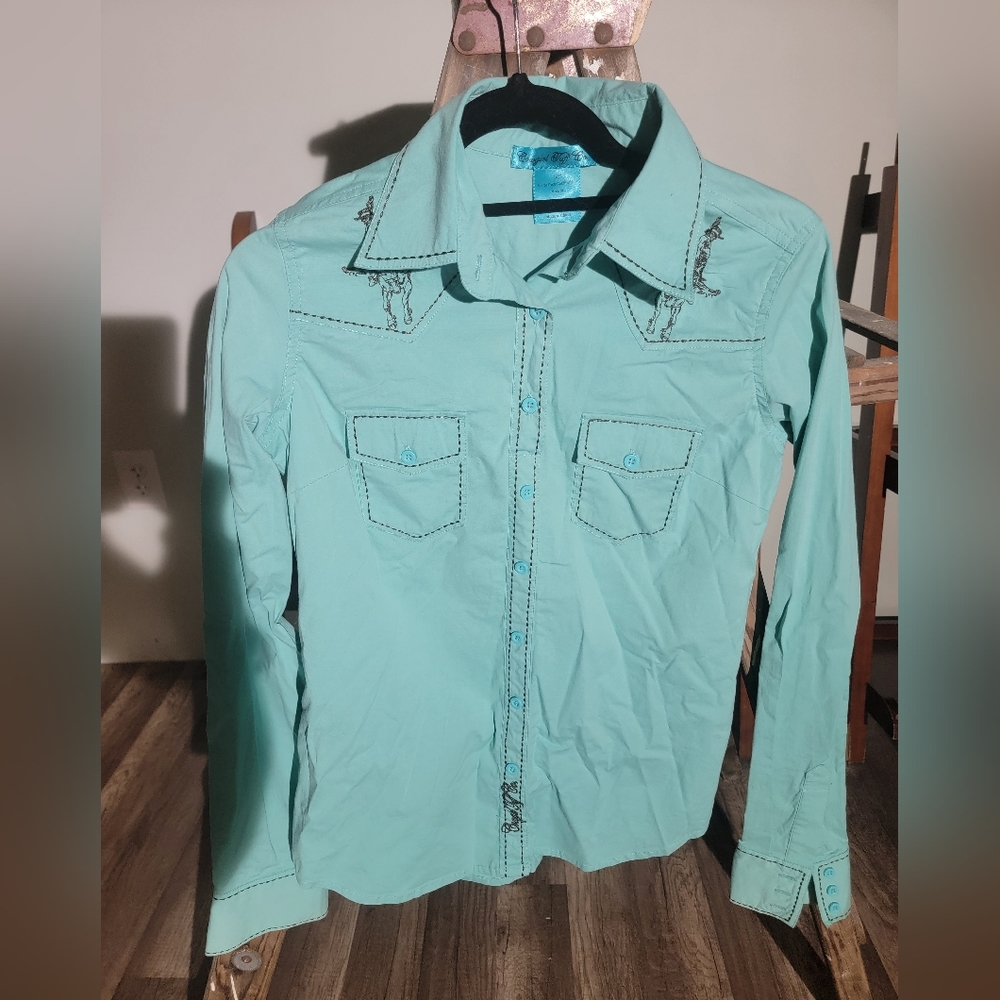 Cowgirl Tuff Barrel racing shirt